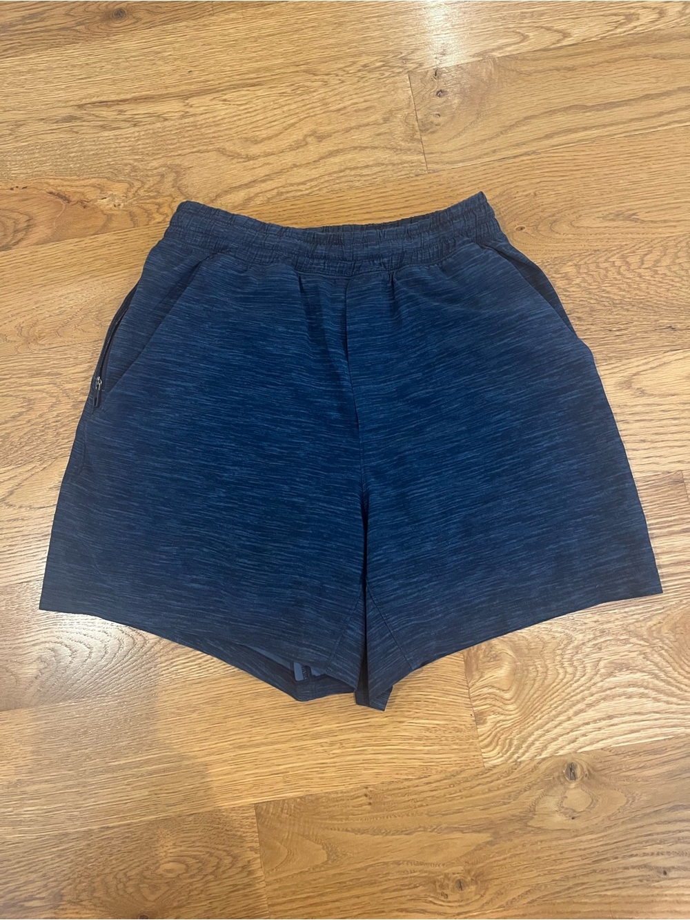 lululemon athletica navy heather running shorts
